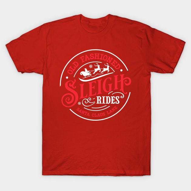 Sleigh Rides Badge T-Shirt by She Gets Creative